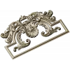 Rococo Acanthus Pediment STL for CNC milling
