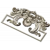 Rococo Acanthus Pediment STL for CNC milling