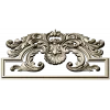 Rococo Acanthus Pediment STL for CNC milling