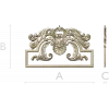 Rococo Acanthus Pediment STL for CNC milling