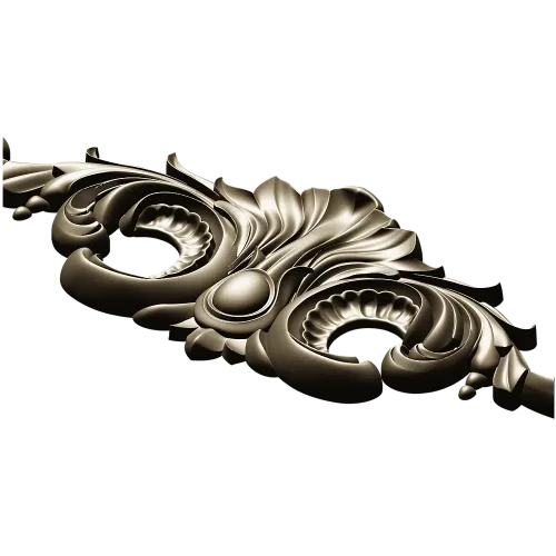 Baroque Acanthus Cartouche - STL 3D Model for CNC Router