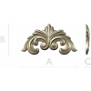 Рельефный картуш с акантовыми листьями - 3D модель STL для ЧПУ