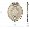 Oval Floral Medallion - STL 3D Model for CNC Routing