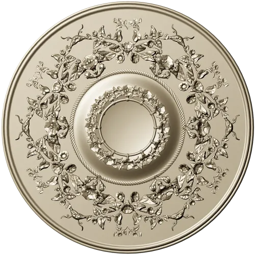 Victorian Floral Rosette - STL 3D Model for CNC Milling