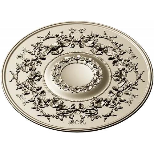 Victorian Floral Rosette - STL 3D Model for CNC Milling