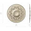Victorian Floral Rosette - STL 3D Model for CNC Milling