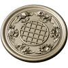 Round Floral Rosette STL for CNC Milling