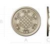 Round Floral Rosette STL for CNC Milling