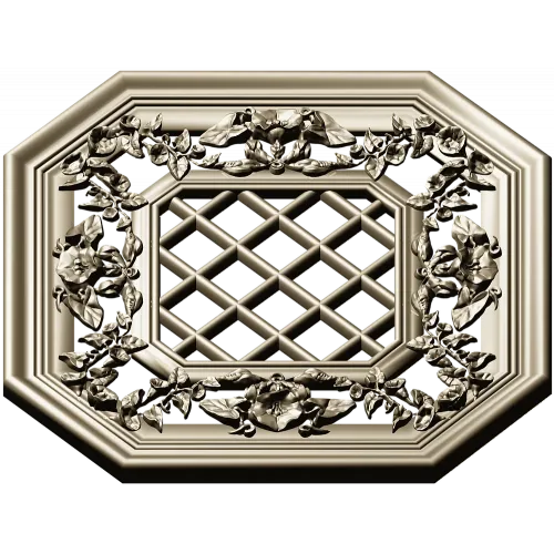 Octagonal Floral Lattice 3D STL for CNC