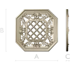 Octagonal Floral Lattice 3D STL for CNC