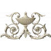 Acanthus Urn Cartouche - STL 3D model for CNC routing