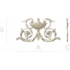 Acanthus Urn Cartouche - STL 3D model for CNC routing