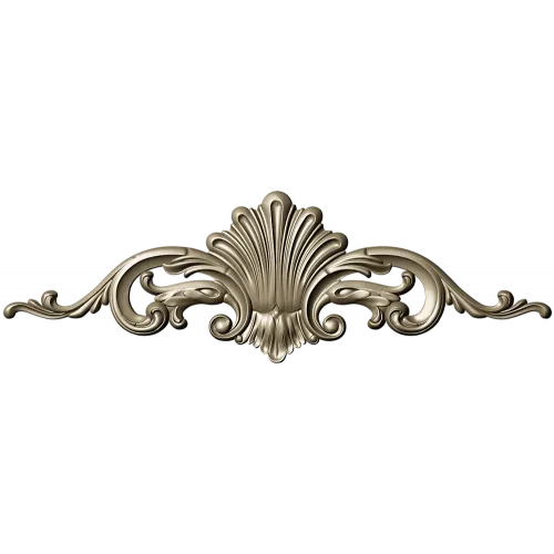 Rococo Shell Cartouche - STL 3D Model for CNC
