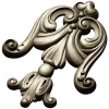 Rococo Acanthus Tassel STL for CNC