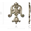Rococo Acanthus Tassel STL for CNC