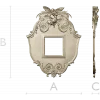 Ornate Dove Crest Frame STL for CNC