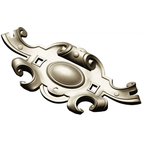 Rococo Cartouche 3D STL for CNC