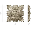 Acanthus Star Rosette - STL 3D model for CNC carving