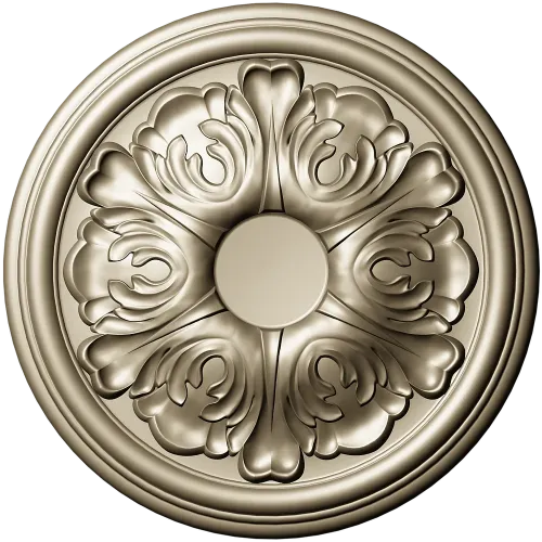 Acanthus Rosette Medallion - 3D STL model for CNC
