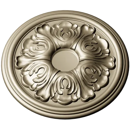Acanthus Rosette Medallion - 3D STL model for CNC