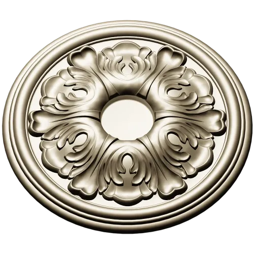 Acanthus Rosette Medallion - 3D STL model for CNC