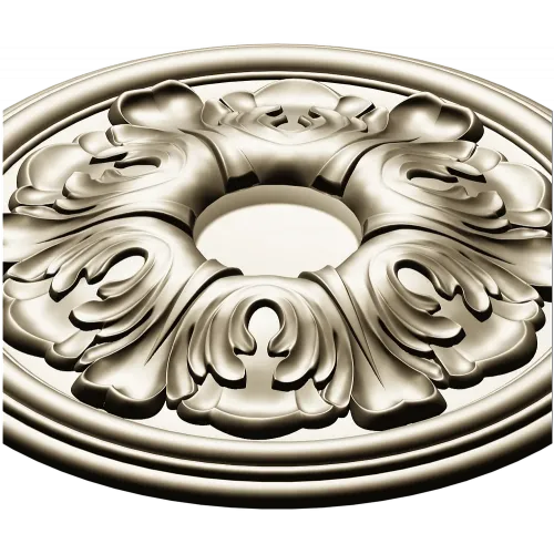 Acanthus Rosette Medallion - 3D STL model for CNC