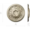 Acanthus Rosette Medallion - 3D STL model for CNC