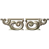 Ornate Acanthus Scroll Applique STL for CNC