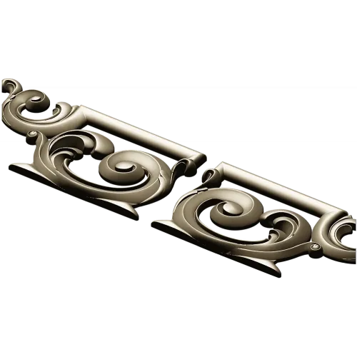 Ornate Acanthus Scroll Applique STL for CNC