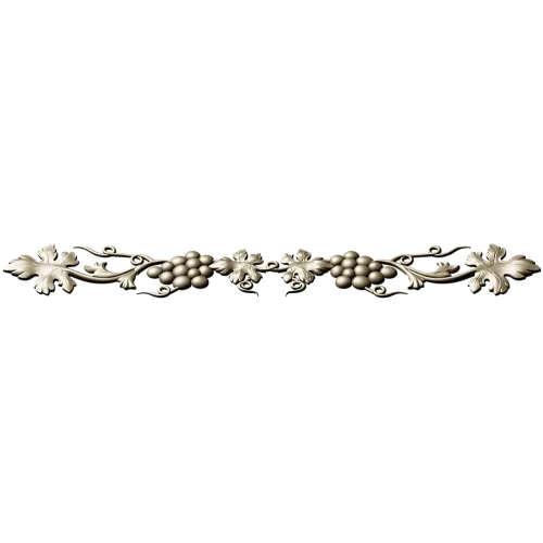 Grapevine Decorative Frieze STL 3D Model for CNC