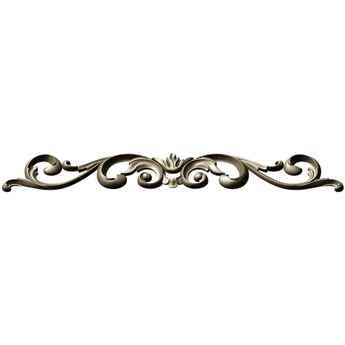 Baroque Acanthus Horizontal Ornament STL for CNC