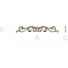 Baroque Acanthus Horizontal Ornament STL for CNC