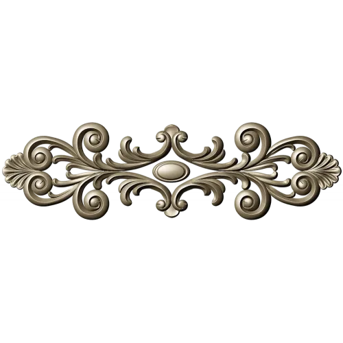 Rococo Acanthus Horizontal Ornament STL