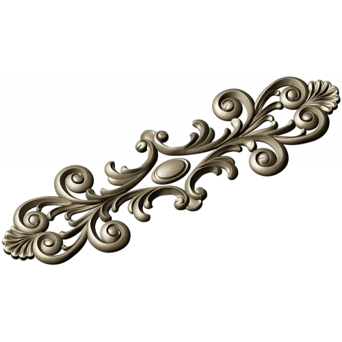 Rococo Acanthus Horizontal Ornament STL