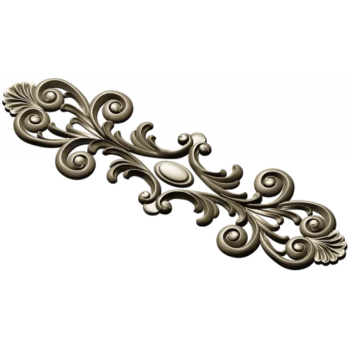 Rococo Acanthus Horizontal Ornament STL