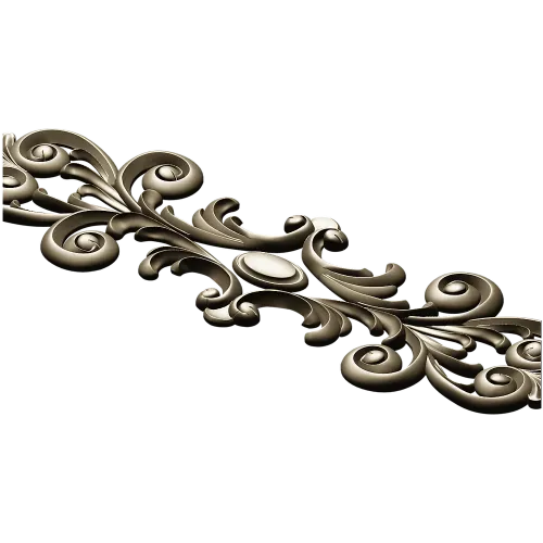 Rococo Acanthus Horizontal Ornament STL