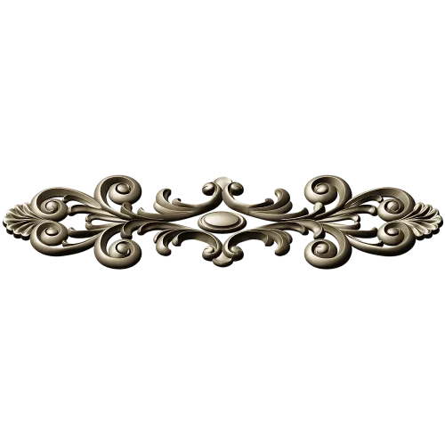 Rococo Acanthus Horizontal Ornament STL