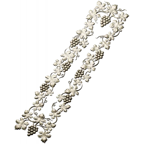 Grapevine Vertical Frieze STL for CNC