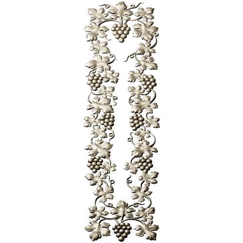 Grapevine Vertical Frieze STL for CNC