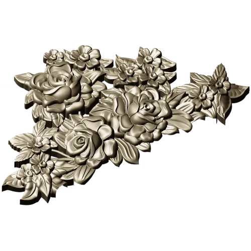 Розовый картуш - 3D модель STL для фрезеровки