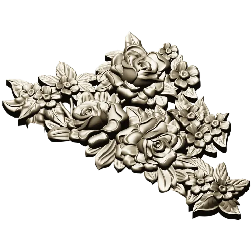 Розовый картуш - 3D модель STL для фрезеровки