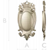 Regal Oval Cartouche STL 3D model for CNC