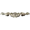 Baroque acanthus applique - STL 3D model for CNC