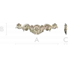 Baroque acanthus applique - STL 3D model for CNC