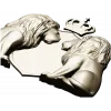 Regal Twin Lions Crest - STL 3D model for CNC carving
