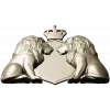 Regal Twin Lions Crest - STL 3D model for CNC carving