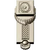 Classical Rosette Laurel Vertical Applique STL