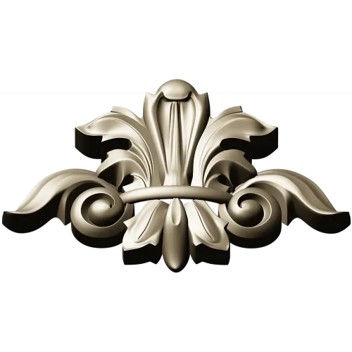 Акантовый декоративный картуш - 3D модель STL для ЧПУ