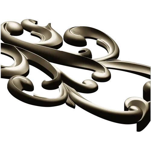 Acanthus Scroll Decorative STL for CNC Milling