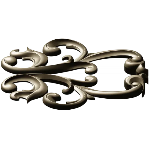 Acanthus Scroll Decorative STL for CNC Milling
